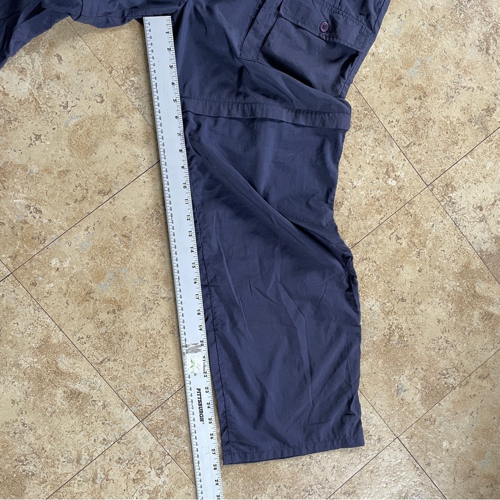 Vintage Sportif navy baggy lightweight nylon zip off convertible hiking pants - Picture 6 of 8